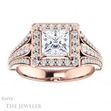 Princess Cut Forever One Moissanite Engagement Ring #GTJ928-square-fo-r