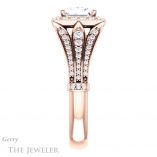 Princess Cut Forever One Moissanite Engagement Ring #GTJ928-square-fo-r