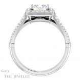 Princess Cut Forever One Moissanite Engagement Ring #GTJ928-square-fo-w