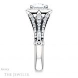 Princess Cut Forever One Moissanite Engagement Ring #GTJ928-square-fo-w