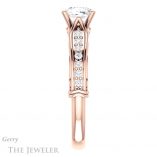 Cushion Cut Forever One Moissanite Engagement Ring #GTJ929-cushion-fo-r 3 Cushion Cut Forever One Moissanite Engagement Ring #GTJ929-cushion-fo-r