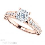 Cushion Cut Forever One Moissanite Engagement Ring #GTJ929-cushion-fo-r 5 Cushion Cut Forever One Moissanite Engagement Ring #GTJ929-cushion-fo-r