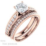 Cushion Cut Forever One Moissanite Engagement Ring #GTJ929-cushion-fo-r 6 Cushion Cut Forever One Moissanite Engagement Ring #GTJ929-cushion-fo-r