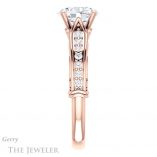 Oval Shaped Forever One Moissanite Engagement Ring #GTJ929-oval-fo-r 3 Oval Shaped Forever One Moissanite Engagement Ring #GTJ929-oval-fo-r