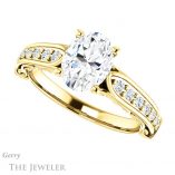 Oval Shaped Forever One Moissanite Engagement Ring #GTJ929-oval-fo-y 5 Oval Shaped Forever One Moissanite Engagement Ring #GTJ929-oval-fo-y