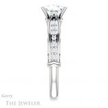 Princess Cut Forever One Moissanite Engagement Ring #GTJ929-square-fo-w
