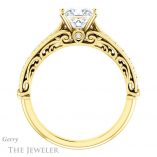 Princess Cut Forever One Moissanite Engagement Ring #GTJ929-square-fo-y 2 Princess Cut Forever One Moissanite Engagement Ring #GTJ929-square-fo-y