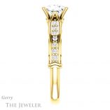 Princess Cut Forever One Moissanite Engagement Ring #GTJ929-square-fo-y 3 Princess Cut Forever One Moissanite Engagement Ring #GTJ929-square-fo-y