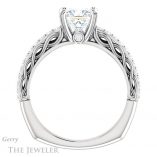 Princess Cut Forever One Moissanite Engagement Ring #GTJ930-square-fo-w 2 Princess Cut Forever One Moissanite Engagement Ring #GTJ930-square-fo-w