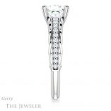 Princess Cut Forever One Moissanite Engagement Ring #GTJ930-square-fo-w 3 Princess Cut Forever One Moissanite Engagement Ring #GTJ930-square-fo-w