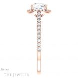 Cushion Cut Forever One Moissanite Engagement Ring #GTJ932-cushion-fo-r