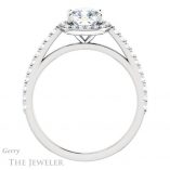 Cushion Cut Forever One Moissanite Engagement Ring #GTJ932-cushion-fo-w 2 Cushion Cut Forever One Moissanite Engagement Ring #GTJ932-cushion-fo-w