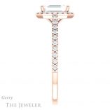 Emerald Cut Forever Brilliant Moissanite Engagement Ring #GTJ932-emerald-fb-r
