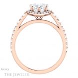 Heart Shaped Forever Brilliant Moissanite Engagement Ring #GTJ932-heart-fb-r