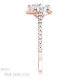Heart Shaped Forever Brilliant Moissanite Engagement Ring #GTJ932-heart-fb-r