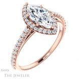 Marquise Cut Forever Brilliant Moissanite Engagement Ring #GTJ932-marquise-fb-r