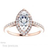 Marquise Cut Forever Brilliant Moissanite Engagement Ring #GTJ932-marquise-fb-r