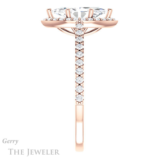 Marquise Cut Forever Brilliant Moissanite Engagement Ring #GTJ932-marquise-fb-r