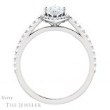 Marquise Cut Forever One Moissanite Engagement Ring #GTJ932-marquise-fb-w 2 Marquise Cut Forever Brilliant Moissanite Engagement Ring #GTJ932-marquise-fb-w