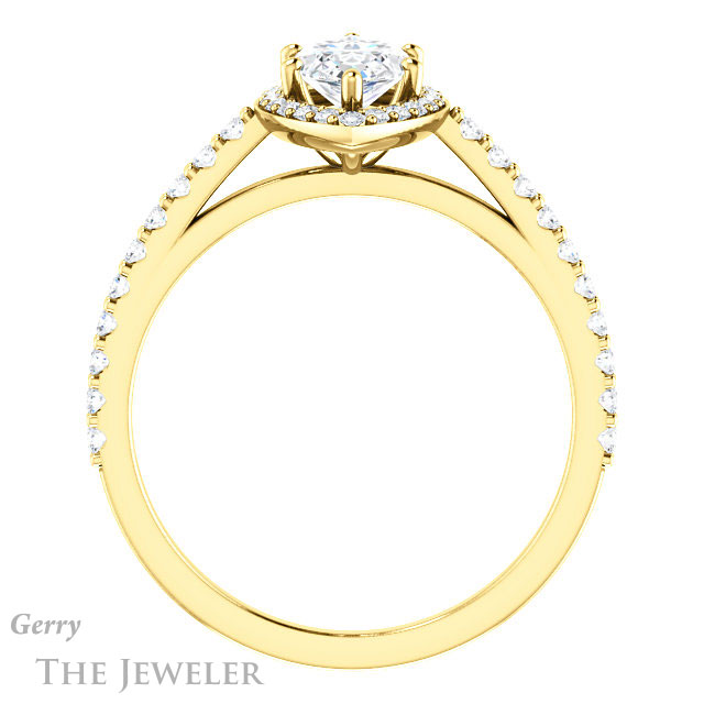 Marquise Cut Forever Brilliant Moissanite Engagement Ring #GTJ932-marquise-fb-y