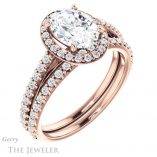 Oval Shaped Forever One Moissanite Engagement Ring #GTJ932-oval-fo-r 6 Oval Shaped Forever One Moissanite Engagement Ring #GTJ932-oval-fo-r