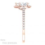 Pear Shaped Forever Brilliant Moissanite Engagement Ring #GTJ932-pear-fb-r
