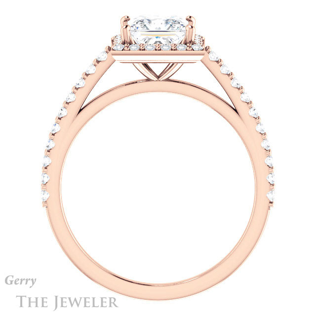 Princess Cut Forever One Moissanite Engagement Ring #GTJ932-square-fo-r