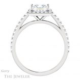 Princess Cut Forever One Moissanite Engagement Ring #GTJ932-square-fo-w 2 Princess Cut Forever One Moissanite Engagement Ring #GTJ932-square-fo-w