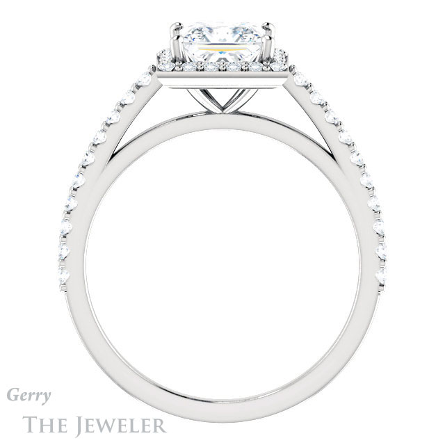 Princess Cut Forever One Moissanite Engagement Ring #GTJ932-square-fo-w 2 Princess Cut Forever One Moissanite Engagement Ring #GTJ932-square-fo-w