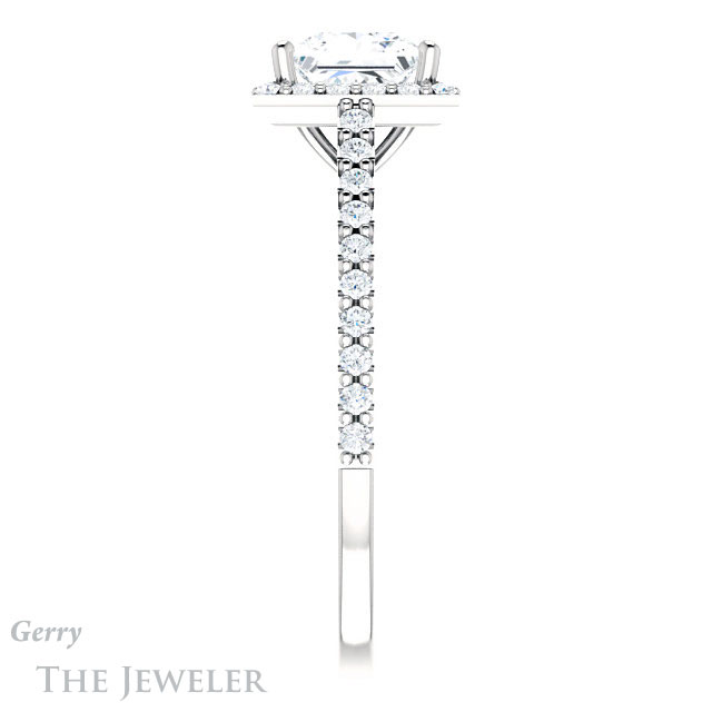 Princess Cut Forever One Moissanite Engagement Ring #GTJ932-square-fo-w 3 Princess Cut Forever One Moissanite Engagement Ring #GTJ932-square-fo-w