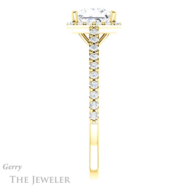 Princess Cut Forever One Moissanite Engagement Ring #GTJ932-square-fo-y 3 Princess Cut Forever One Moissanite Engagement Ring #GTJ932-square-fo-y