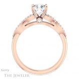 Cushion Cut Forever One Moissanite Engagement Ring #GTJ933-cushion-fo-r