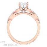 Oval Shaped Forever One Moissanite Engagement Ring #GTJ933-oval-fo-r 2 Oval Shaped Forever One Moissanite Engagement Ring #GTJ933-oval-fo-r