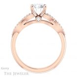 Round Cut Forever One Moissanite Engagement Ring #GTJ933-round-fo-r 2 Round Cut Forever One Moissanite Engagement Ring #GTJ933-round-fo-r