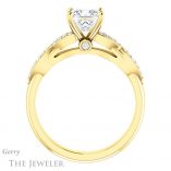 Princess Cut Forever One Moissanite Engagement Ring #GTJ933-square-fo-y