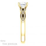 Princess Cut Forever One Moissanite Engagement Ring #GTJ933-square-fo-y