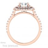 Cushion Cut Forever One Moissanite Engagement Ring #GTJ935-cushion-fo-r