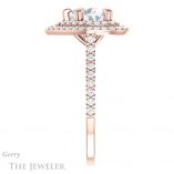 Heart Shaped Forever Brilliant Moissanite Engagement Ring #GTJ935-heart-fb-r