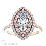 Marquise Cut Forever Brilliant Moissanite Engagement Ring #GTJ935-marquise-fb-r