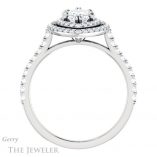 Marquise Cut Forever Brilliant Moissanite Engagement Ring #GTJ935-marquise-fb-w