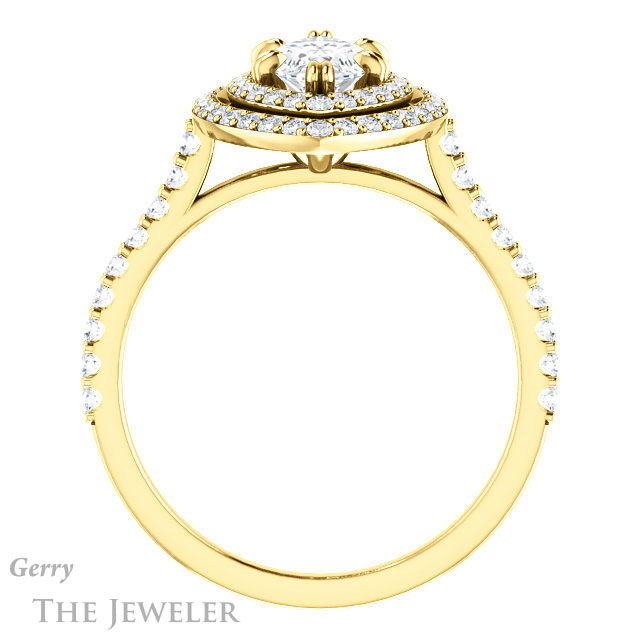 Marquise Cut Forever Brilliant Moissanite Engagement Ring #GTJ935-marquise-fb-y