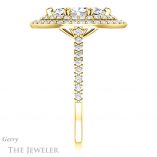Marquise Cut Forever Brilliant Moissanite Engagement Ring #GTJ935-marquise-fb-y