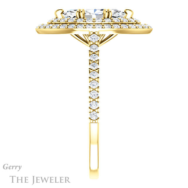 Marquise Cut Forever Brilliant Moissanite Engagement Ring #GTJ935-marquise-fb-y