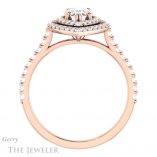 Pear Shaped Forever One Moissanite Engagement Ring #GTJ935-pear-fb-r 2 Pear Shaped Forever Brilliant Moissanite Engagement Ring #GTJ935-pear-fb-r