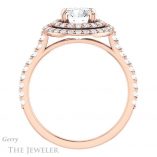 Round Cut Forever One Moissanite Engagement Ring #GTJ935-round-fo-r 2 Round Cut Forever One Moissanite Engagement Ring #GTJ935-round-fo-r