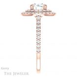 Round Cut Forever One Moissanite Engagement Ring #GTJ935-round-fo-r 3 Round Cut Forever One Moissanite Engagement Ring #GTJ935-round-fo-r
