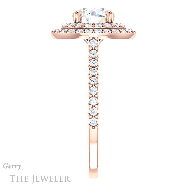 Round Cut Forever One Moissanite Engagement Ring #GTJ935-round-fo-r 3 Round Cut Forever One Moissanite Engagement Ring #GTJ935-round-fo-r