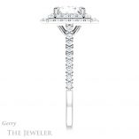 Princess Cut Forever One Moissanite Engagement Ring #GTJ935-square-fo-w