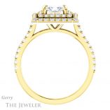 Princess Cut Forever One Moissanite Engagement Ring #GTJ935-square-fo-y