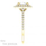 Princess Cut Forever One Moissanite Engagement Ring #GTJ935-square-fo-y